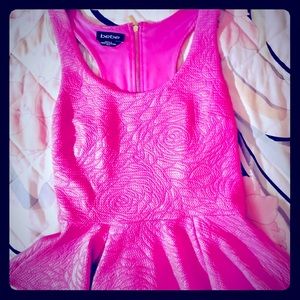 Bebe Pink Rose Peplum Top